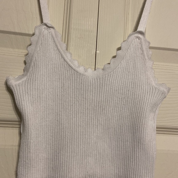 Skin Tight White Cami - Picture 2 of 5